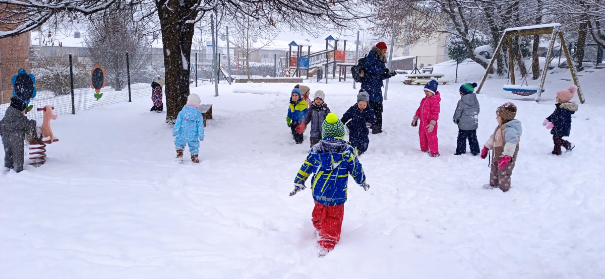 Zima in veselje pri Vevericah